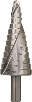 Bosch高速钢阶梯钻头 6-30mm，用于精确钻孔。