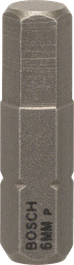 Bosch螺丝刀头超硬 HEX6 25 毫米。.