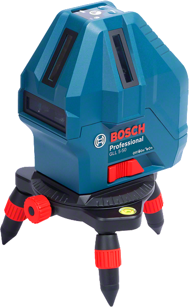 带三脚架底座的BoschGLL 5-50 激光调平工具。.