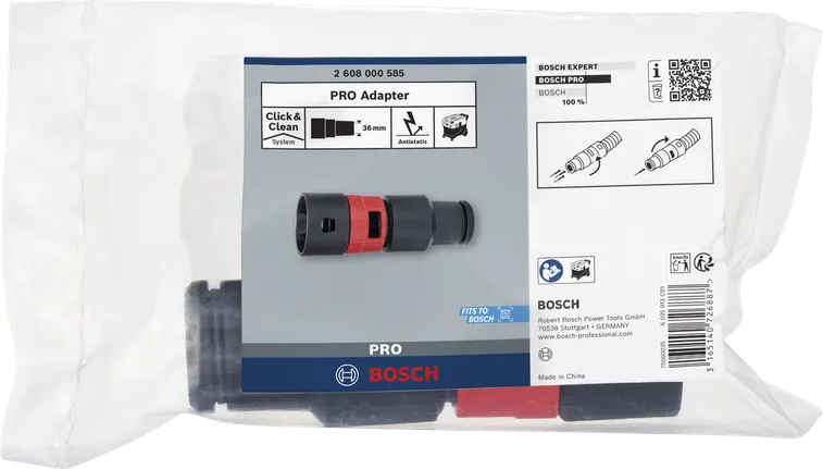BoschPRO Adapter Click & Clean 系统防静电。