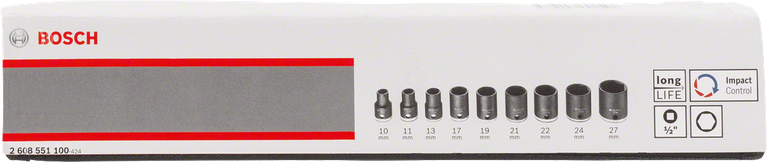 Bosch9 件套筒组 10–27 毫米.