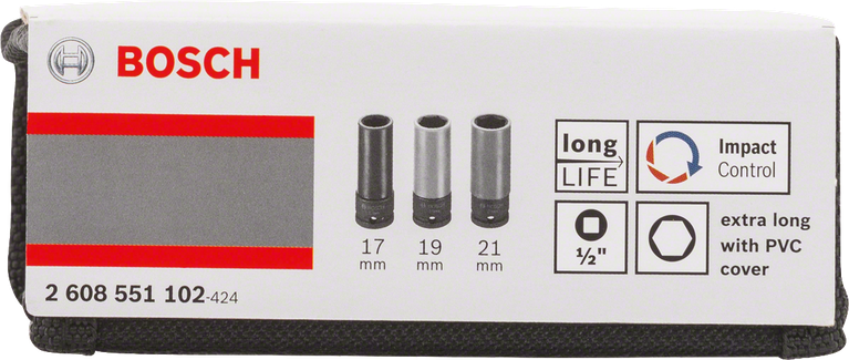 Bosch3 件套套筒组 17/19/21 毫米.