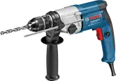 BoschGBM 13-2 RE 电钻，带侧把手和深度限位器。