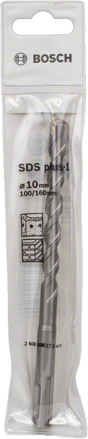 BoschSDS plus-1 冲击钻头 10mm，适用于砖石。