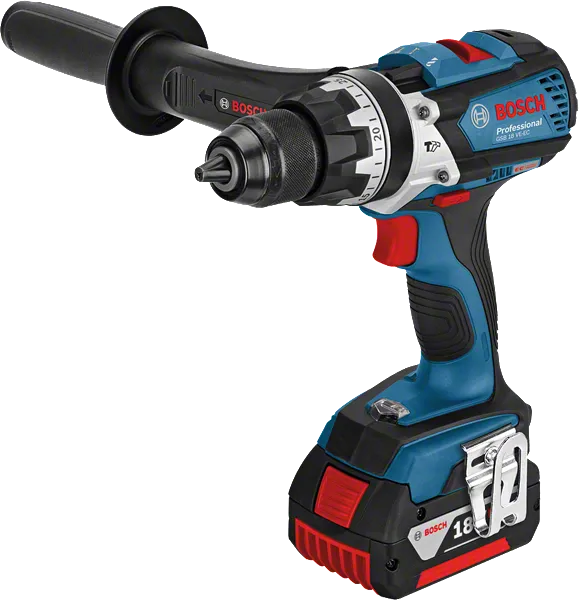 带侧柄的Bosch GSB 18.0 VE-EC 无绳组合钻。.