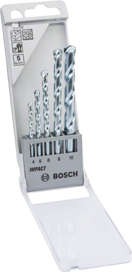 Bosch5 件套 CYL-1 石工钻头套装 4/5/6/8/10 毫米.