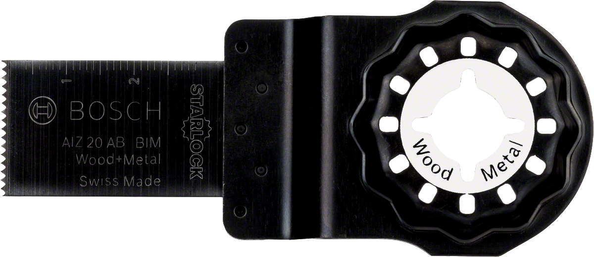 BoschStarlock 振荡锯片适用于木材和金属。.