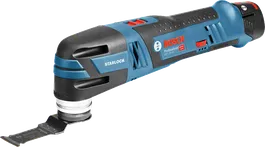 带有 Starlock 刀片的Bosch GOP 12V-28 无绳多功能工具。.