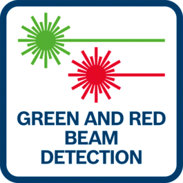 绿色和红色光束检测 