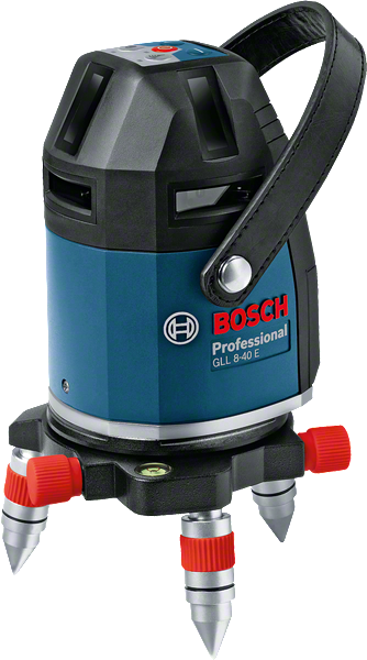 BoschGLL 8-40 E 激光调平工具，用于精确对准。.