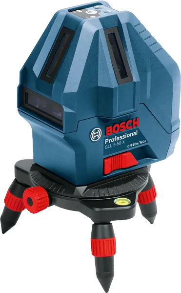 带三脚架的BoschGLL 5-50 X 激光调平工具。.