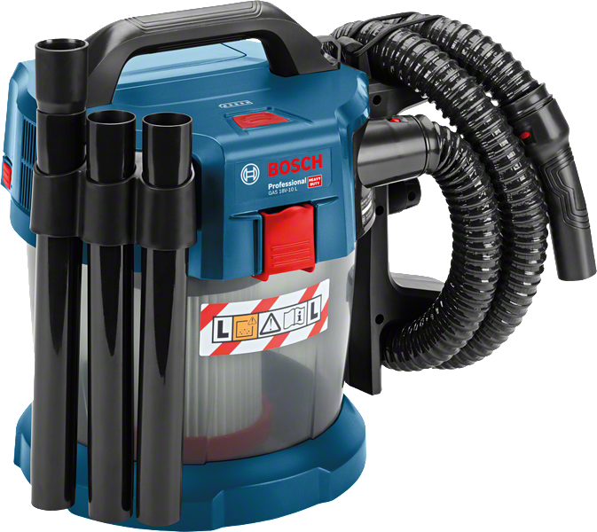 BoschGAS 18V-10 L 无绳除尘器，带软管。.