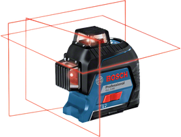 BoschGLL 3-80 激光调平工具，具有 360° 线投影。.