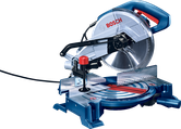BoschGCM 10 MX 斜切锯，配有 254 毫米刀片。.