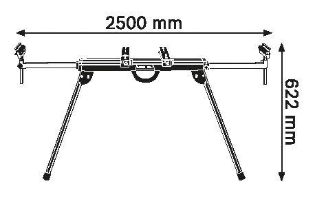 工作台尺寸图。