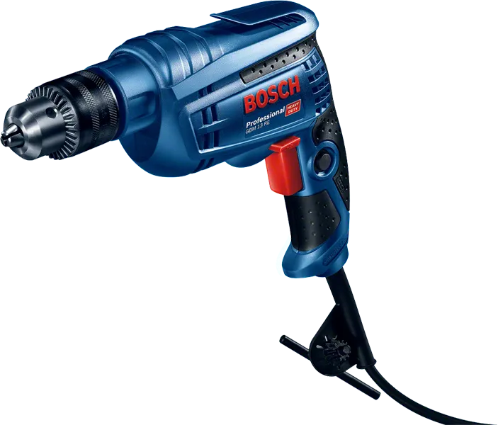BoschGBM 13 RE 电钻，配有符合人体工程学的手柄。.