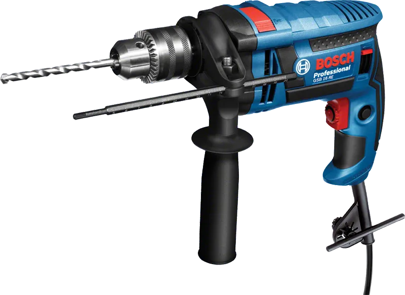 带侧柄的Bosch GSB 16 RE 冲击钻。.