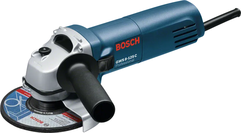 BoschGWS 8-125 C 角磨机，配有 125 毫米圆盘。.