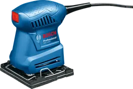 BoschGSS 1400 轨道砂光机，配有方形砂光板。