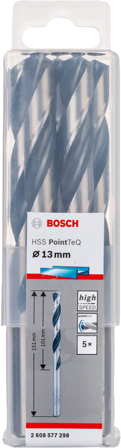 BoschHSS PointTeQ 13mm 麻花钻头套装。