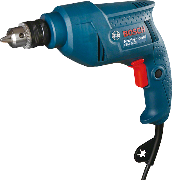 BoschTBM 3400 钻机，输入功率为 340 瓦。.
