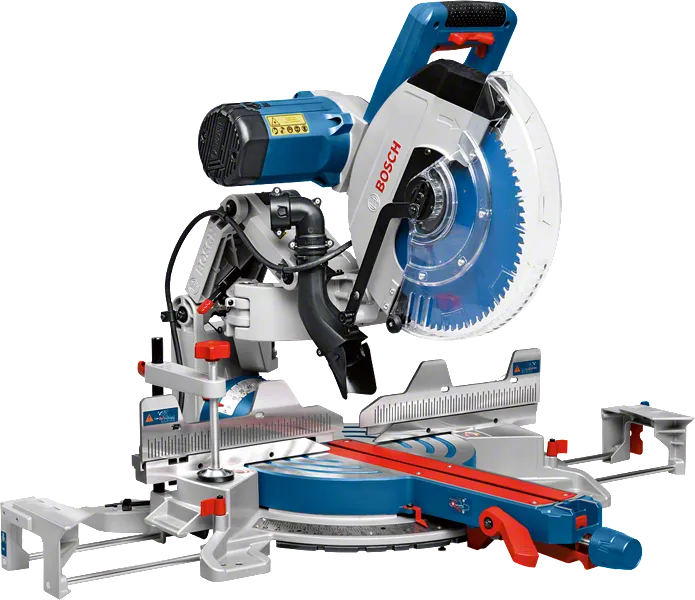 BoschGCM 12 GDL 斜切锯，配有 305 毫米刀片。.