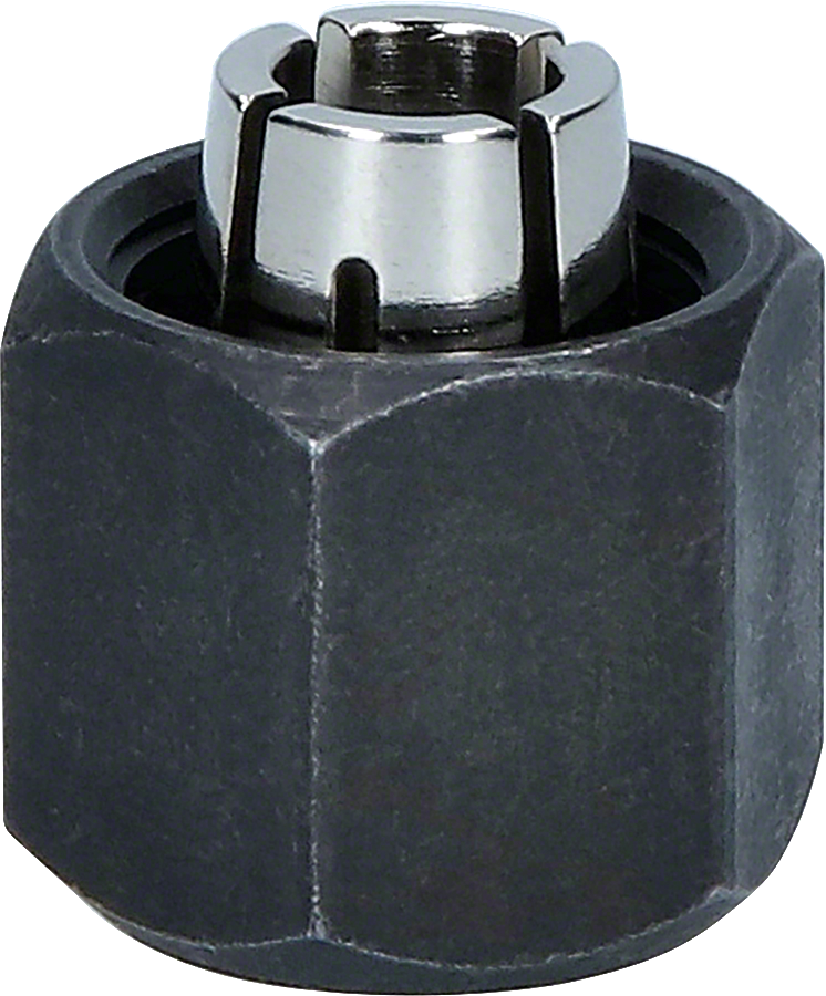 Bosch1/4 英寸夹头，配有螺母，用于夹持工具。.