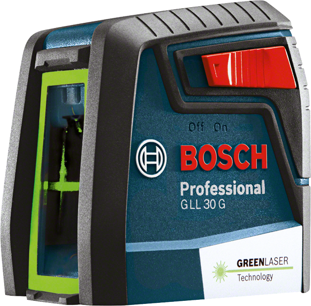 带有绿色激光的BoschGLL 30 G 激光调平工具。.