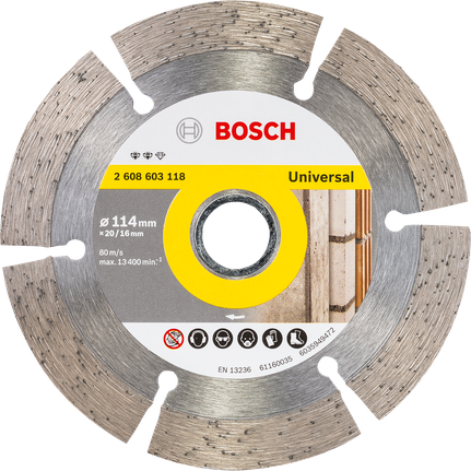 Bosch通用金刚石切割片 114 毫米，适用于多种材料。.