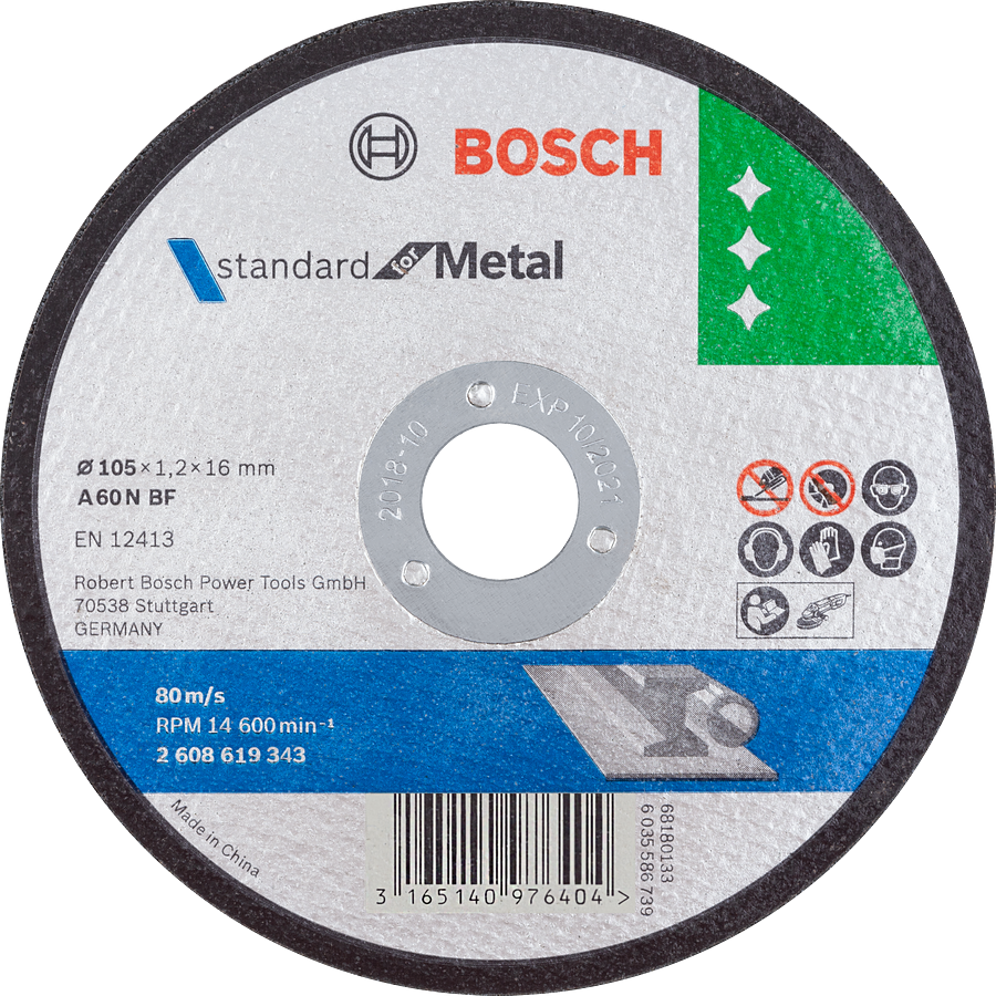 Bosch105 毫米金属切割片标准。.