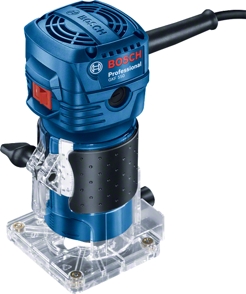 BoschGKF 550 掌上路由器，550W 紧凑设计。.