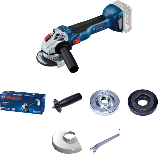 BoschGWS 18V-10 无绳角磨机及配件。.