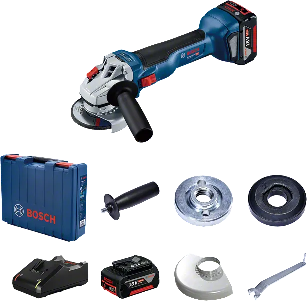 BoschGWS 18V-10 无绳角磨机套装及配件。.