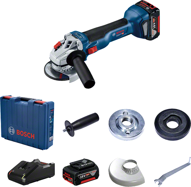 BoschGWS 18V-10 无绳角磨机套装及配件。.