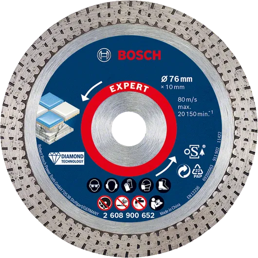 Bosch EXPERT HardCeramic 76 毫米金刚石切割片。.