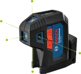 具有自动调平功能的BoschGPL 5 G 点激光器。.