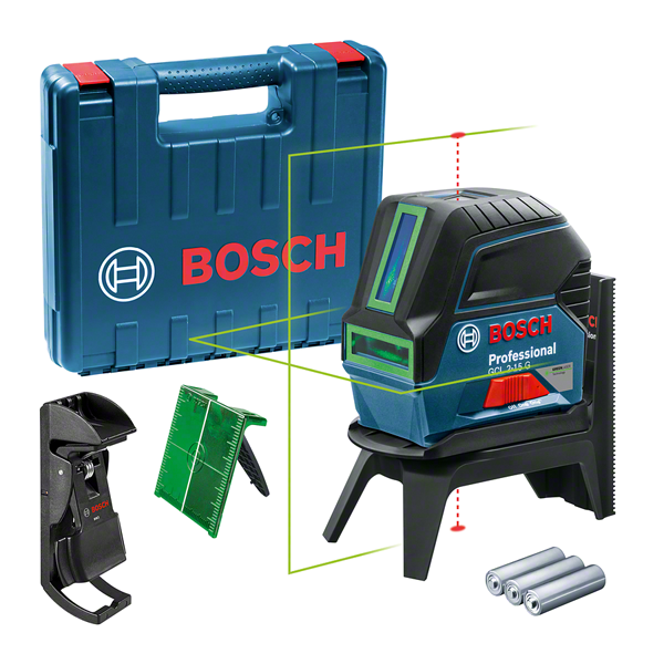 BoschGCL 2-15 激光调平工具，带盒子和配件。.
