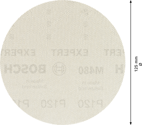 BoschEXPERT M480 砂光网 125 毫米 G120 圆盘。.