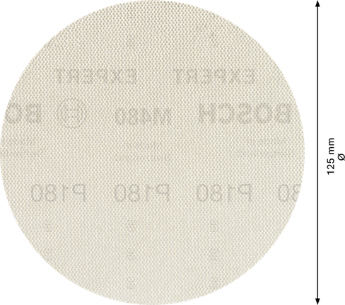 BoschEXPERT M480 打磨网 125 毫米 G180 圆盘。.