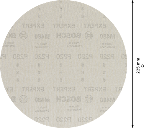 BoschEXPERT M480 打磨网盘 G220，适用于干墙。.