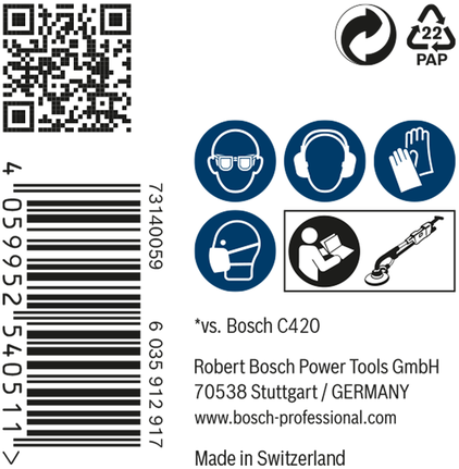 Bosch EXPERT M480 打磨网 225 毫米 G 240 25 件.
