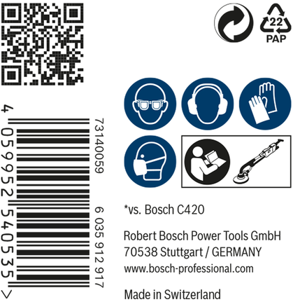 BoschEXPERT M480 打磨网 225 毫米 G 400 25 件套.