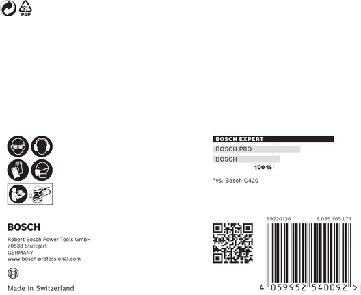 BoschEXPERT M480 砂磨网 125 毫米。.