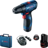 BoschGSR 120-LI 无绳电钻套装，配有电池和盒子。.
