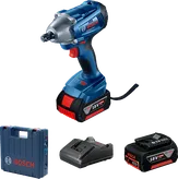 BoschGDS 250-LI 冲击扳手，配备 18V 电池和充电器。.