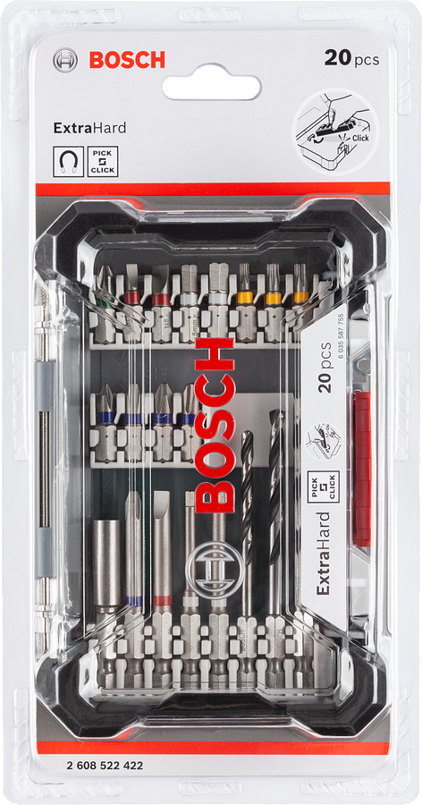 Bosch Pick & Click 20 件套钻头和驱动器套装.