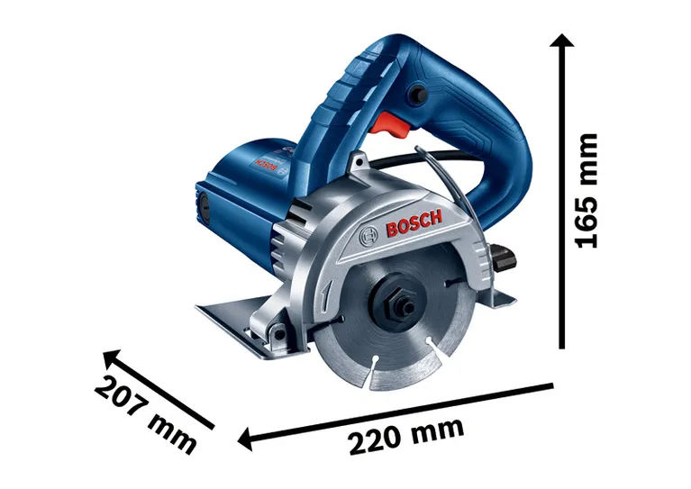 BoschGDC 140 大理石切割机，设计紧凑。.