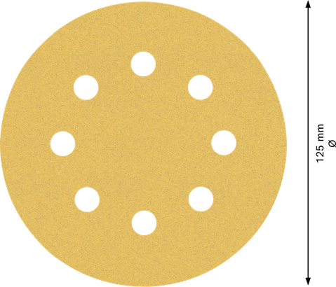 Bosch EXPERT C470 125mm 砂纸盘，8 孔。.