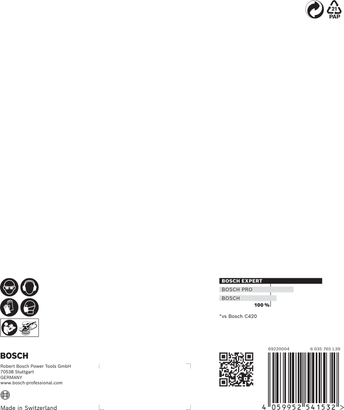 BoschC470 150mm G80 砂纸 5 片装.