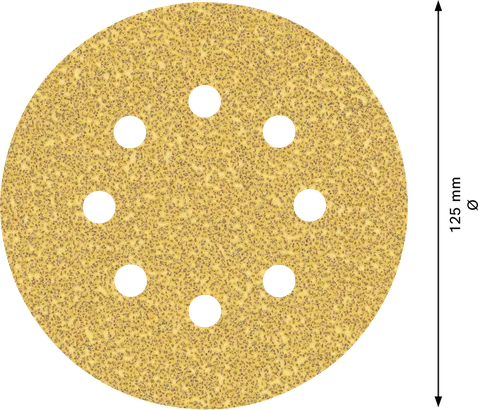 BoschEXPERT C470 砂纸盘 125 毫米 8 孔 G40.